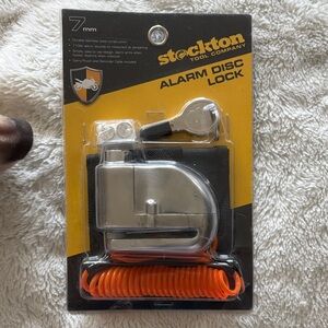 Alarm Disc Lock - Silver and Orange